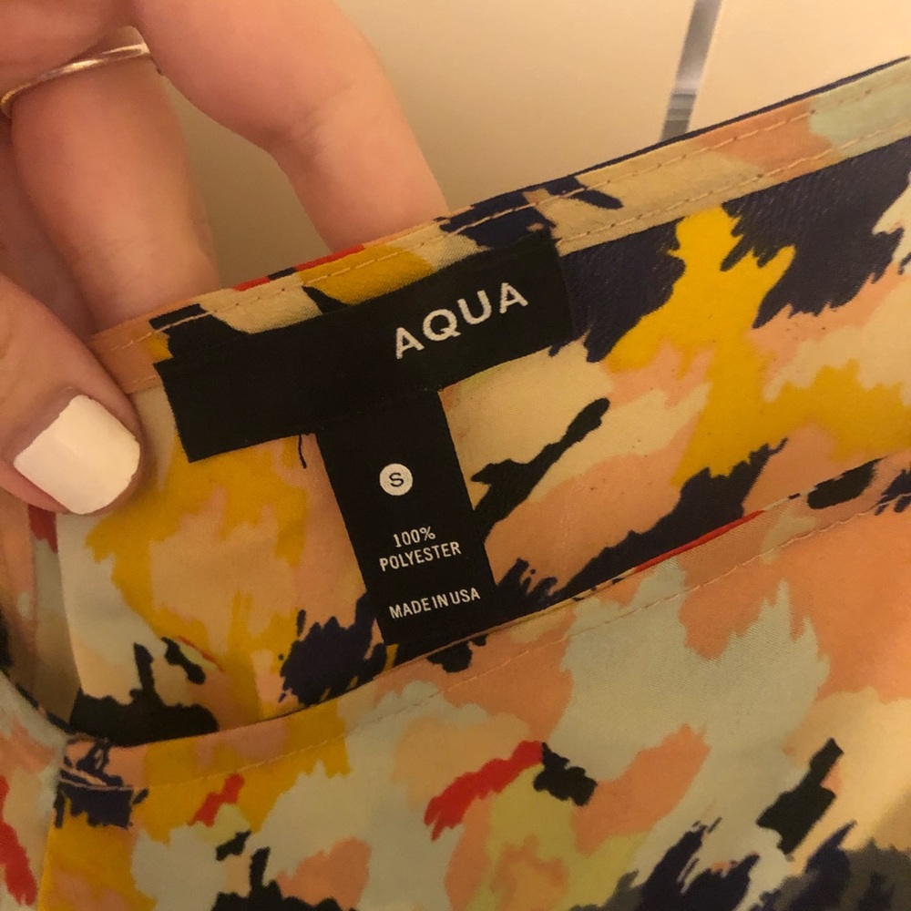 Aqua Neon Patterned Top - image 3